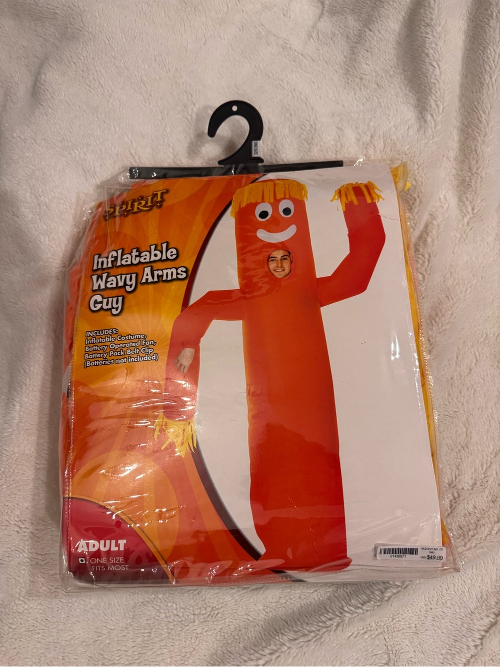 Spirit Inflatable Wavy Arms Guy Costume - Orange